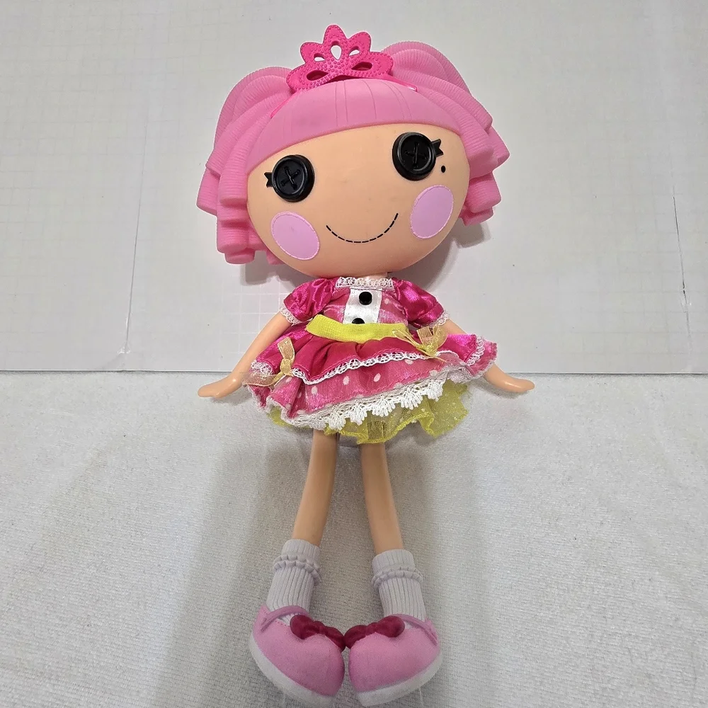 Lalaloopsy Jewel Sparkles Doll Full Size 12” Pink Hair & Crown Dress Shoes 2009 - Picture 1 of 11